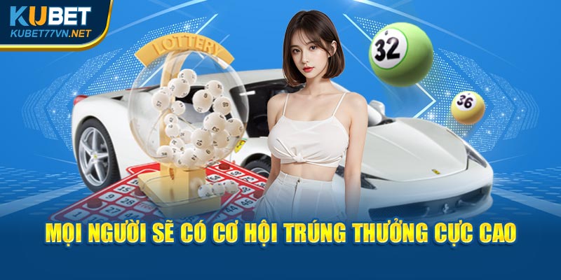 Mọi người sẽ có cơ hội trúng thưởng cực cao tại nhà cái Kubet77