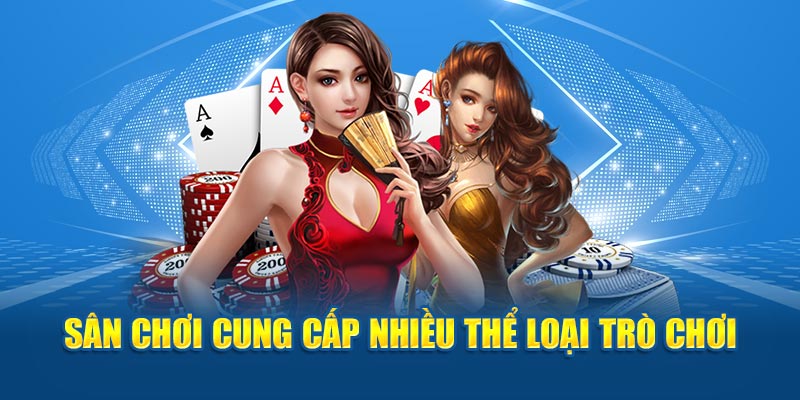 Sảnh chơi mang đến nhiều tựa game thú vị